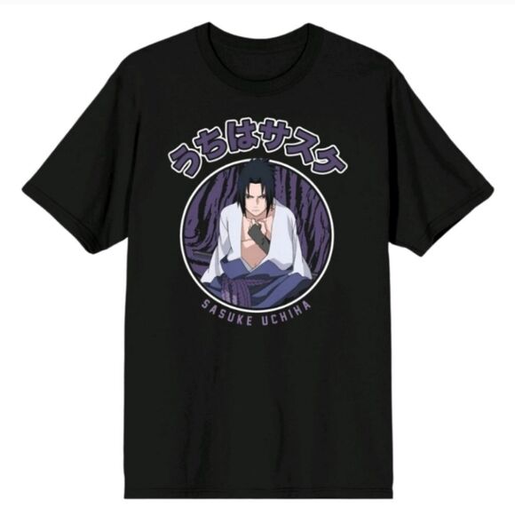 Naruto Shippuden Sasuke Uchiha T-Shirt - Picture 1 of 3